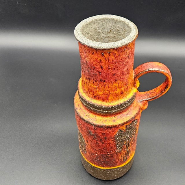 Vintage Fat Lava Ceramic Handled Jug, 1960s, in Flawless conditions. Designed 1960 to 1969