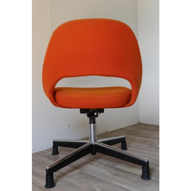 Orange Pivoting Office Chair, 1960s For Sale - Image 8 of 18