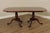 1990s Ethan Allen '18th Century Banded Mahogany' Double Pedestal Dining Table For Sale - Image 5 of 12