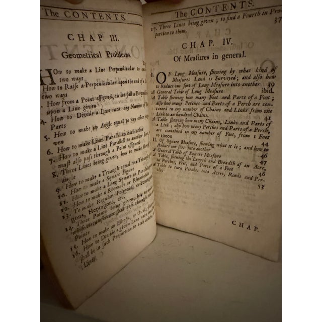 1715 Very Rare Antique Second Edition of John Love’s “Geodaesia: The Art of Surveying and Measuring” For Sale - Image 4 of 9