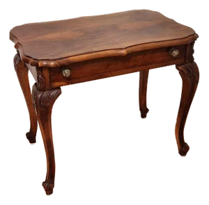 Bookmatched French Provincial / French Country Writing Desk or Side Table