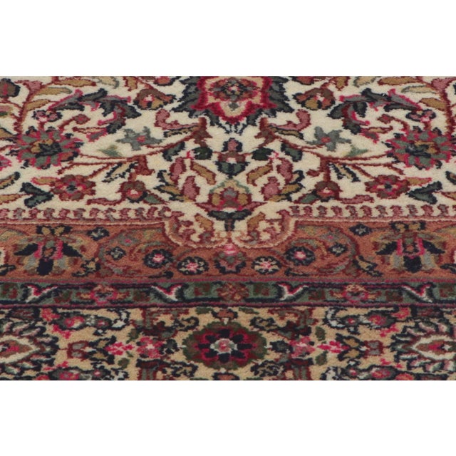 Mid 20th Century Mid 20th Century Small Vintage Persian Style Floral Rug, 03'02 X 05'04 For Sale - Image 5 of 9