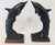 Late 20th Century Vintage Pair of Bronze Dolphin Bookends, Mid-Century Nautical Sculptural Decor For Sale - Image 5 of 13