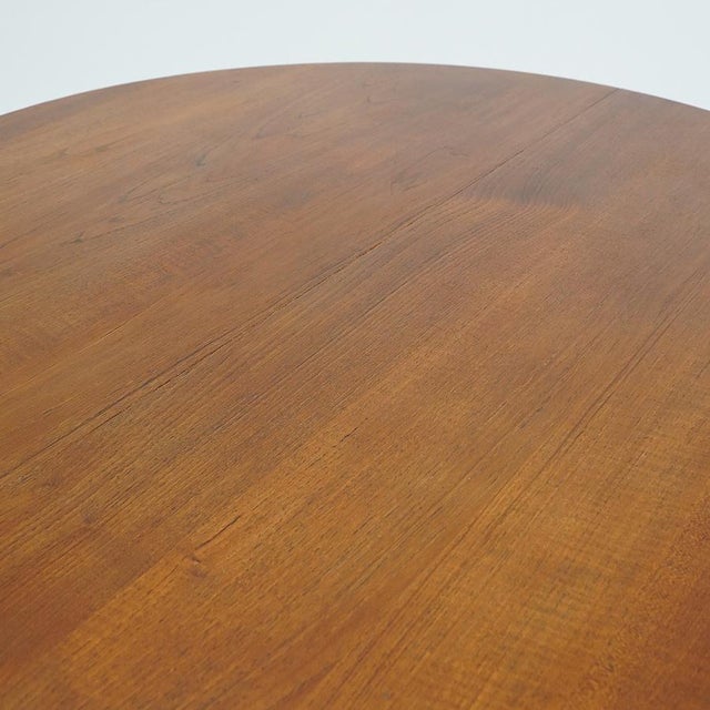 Extendable Round Table by Inge Klingeberg for France & Son, 1960s For Sale - Image 10 of 18