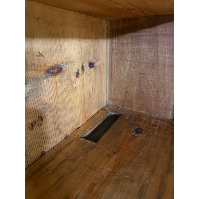 Wood 17th Century Bolognese Walnut Bookcase With Original Wire, Fabric Panels, Hidden Compartments & Working Locks For Sale - Image 7 of 14