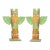 1960s Midcentury Souvenir Totem Poles Sculptures, Pair For Sale