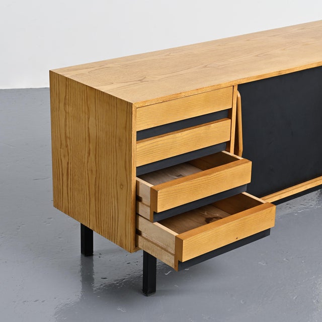 Ash Cansado Sideboard attributed to Charlotte Perriand for Steph Simon, 1960 For Sale - Image 17 of 18