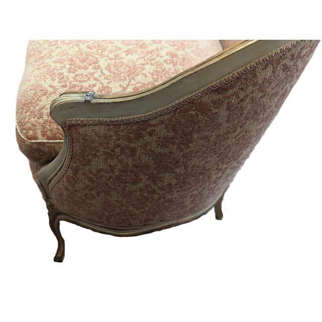 Rococo Antique Classic Roccoco /Louis XV Style French Boudoir Settee (Pillows Sold Seperately) For Sale - Image 3 of 12