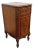 French Early 1900s Johnson Furniture Carved Inlay Tall Nightstand Side End Table 6235, Attributed For Sale
