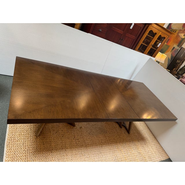 Lexington Home Zavala Loggia Rectangular Double Pedestal Extension Table For Sale - Image 11 of 12