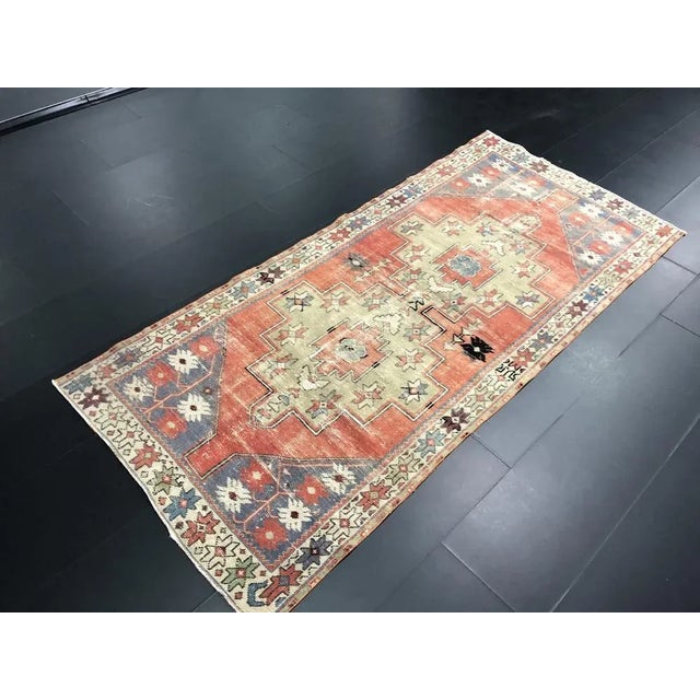 Textile Handmade Oushak Rug, 1960s For Sale - Image 7 of 11