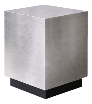 Floating Side Table in Brushed Aluminum by Veliento
