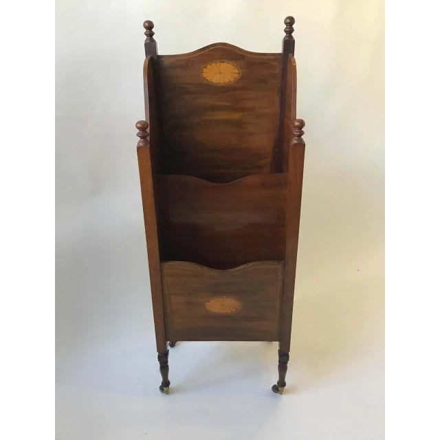 Brown 1910 English Book Rack For Sale - Image 8 of 13