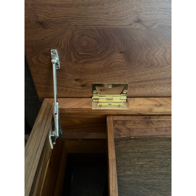 1990s Handmade Black Walnut Blanket Chest For Sale - Image 9 of 13