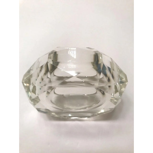 Mid-Century Modern Faceted Murano Glass Ashtray, Italy 1950s For Sale - Image 11 of 13