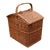 Amara Handmade Willow Rattan Picnic Basket For Sale