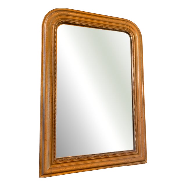 Louis Philippe Mirror in Stuccoed and Gilded Wood For Sale
