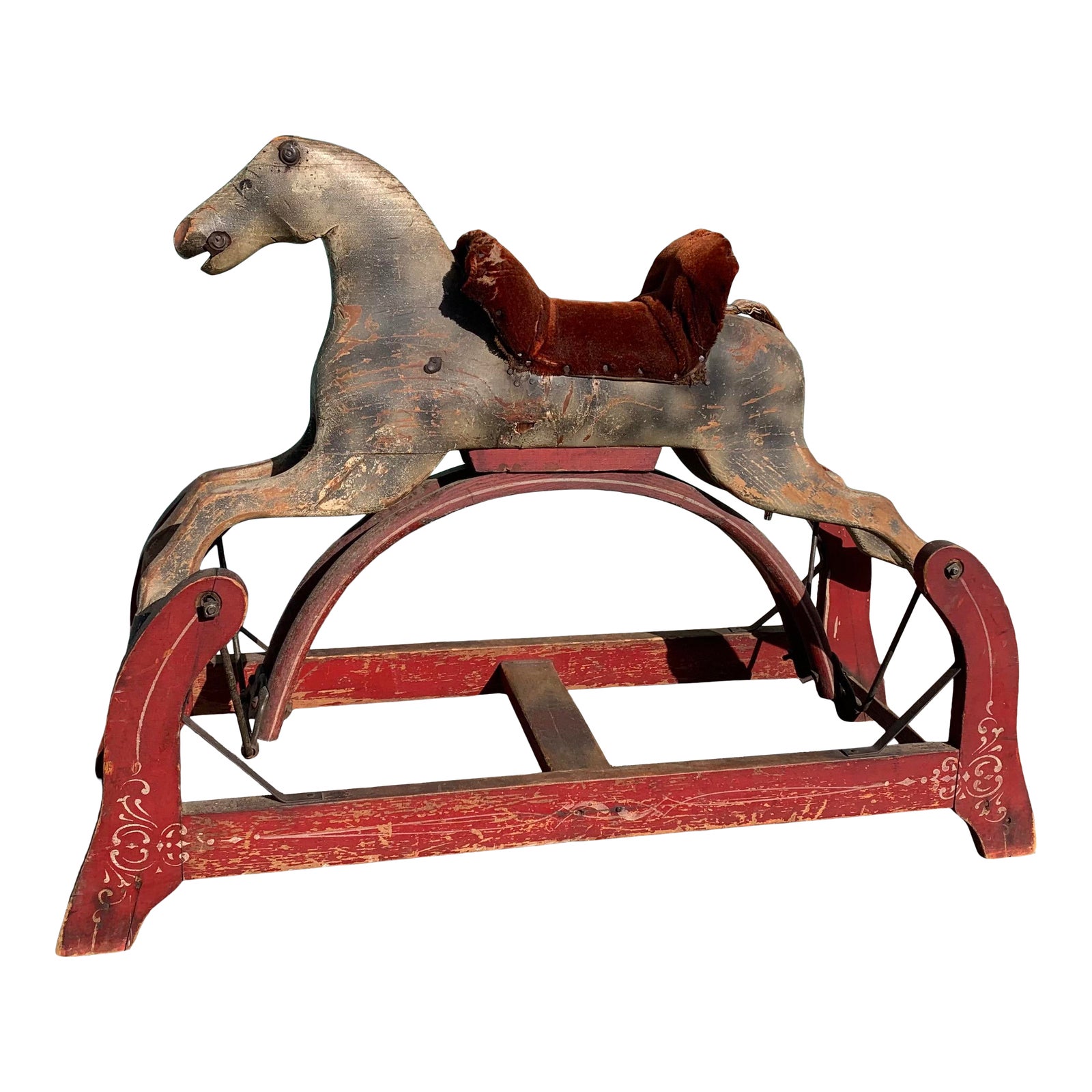 Antique Glider Rocking Horse Chairish