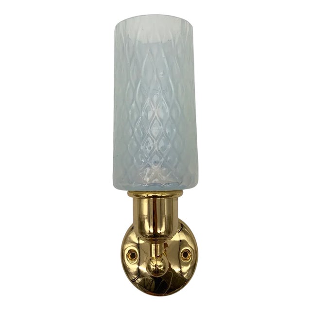 Opaline Glass Wall Light attributed to Cenedese, 1970s For Sale