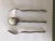 Gourmet Settings Exotique Platinum Flatware (2) Dessert Forks 7.8”; One (1) soup spoon, 8.2” 1 Fork ONLY