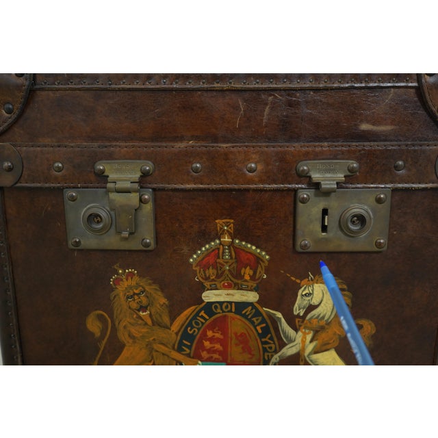 Theodore Alexander Leather Wrapped Lidded Box End Table For Sale - Image 11 of 16