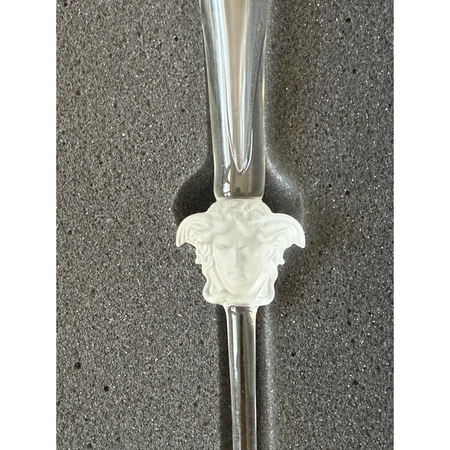 Medusa Champagne Flutes by Gianni Versace for Rosenthal, 1995, Set of 2, in Flawless conditions. Designed 1990 to 1999...