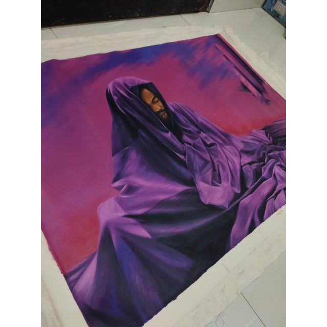2020s Sanctuary Iv, Oil on Canvas, Unique Contemporary Painting, Franklin Ifeanyi Igwenagu (2025) For Sale - Image 5 of 7