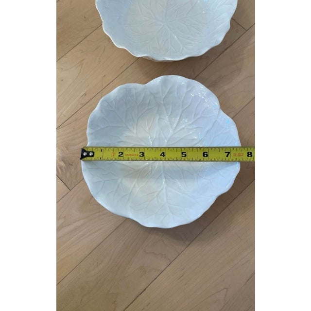 1990s 1990s Mikasa Spring Countryside Cabbage Embossed Stoneware Salad Bowls- Set of 3 For Sale - Image 5 of 8