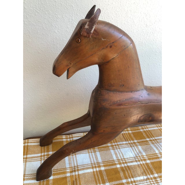 19th Century Primitive Wooden Hobby Horse For Sale - Image 11 of 17