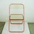 This iconic Italian Mid-Century Modern folding chair inacrylic glass and red lacquered aluminum were designed by Giancarlo...