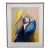 Circa 1995 Albert E. Smith Custom Framed Abstract For Sale