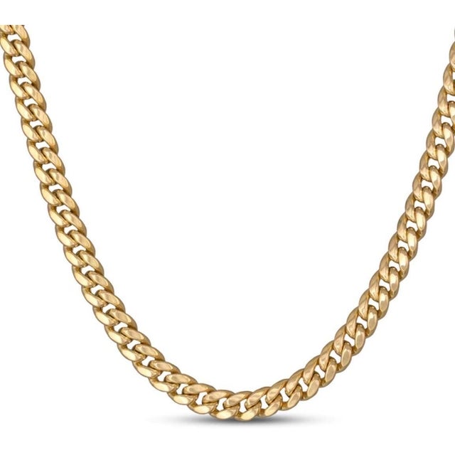 Vintage 14 Karat Yellow Gold 84 Gm Cuban link Chain Unisex, 24 INCH, 11MM WIDE Unisex 14K Gold Cuban Chain made of...