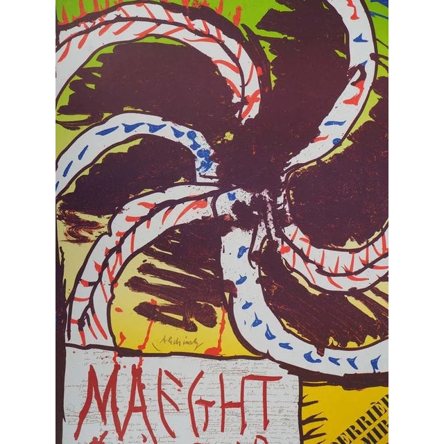 Pierre Alechinsky, The Wheel, Vintage Lithographic Poster, 1982 For Sale - Image 3 of 6