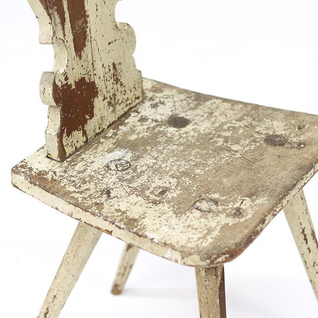 Primitive Folk Art Wabi Sabi Mountain Chair For Sale - Image 5 of 10