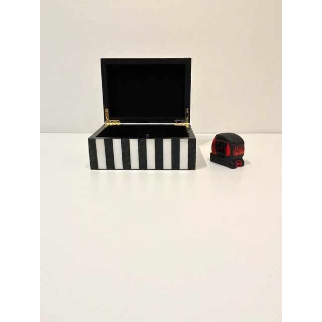 Made Goods Escher Black & White Marble Box. For Sale In Atlanta - Image 6 of 6
