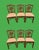 A great set of 6 tropical style dining chairs, they are in fabulous shape only used for staging. Beautiful back with palm...