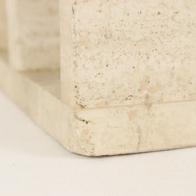 Vintage Travertine Magazine Rack, 1970s For Sale - Image 18 of 18