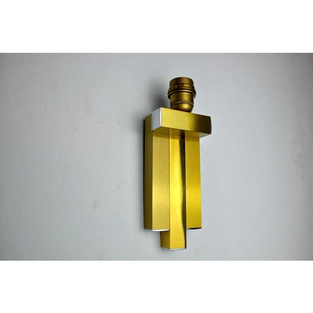 Gold Regency Wall Lamp from Lumica, Spain, 1970s For Sale - Image 8 of 11