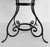 Late 20th Century Charleston Forge Wood Dining Center Table, Wrought Iron Base For Sale - Image 9 of 11