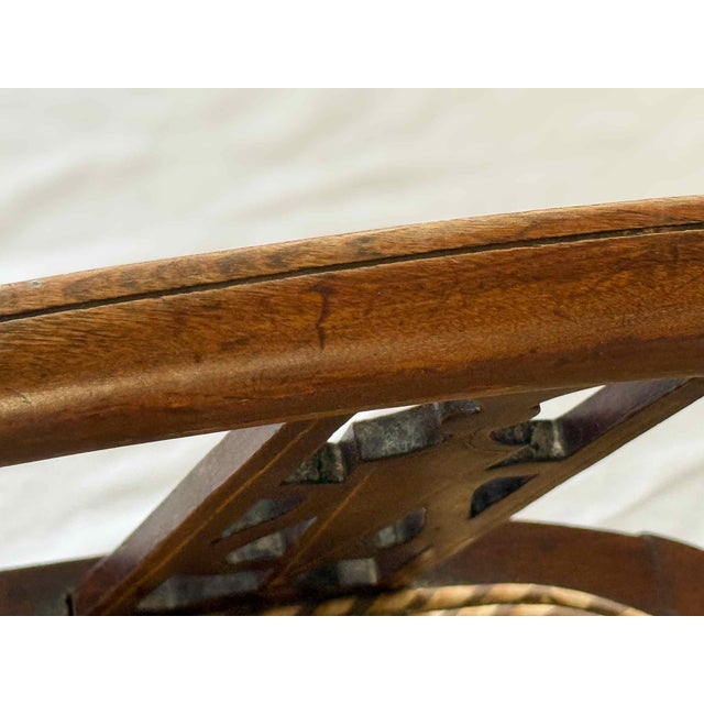 Brown Edwardian Armchair For Sale - Image 8 of 14
