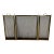 Brass 3 Panel Folding Fire Screen Mesh Insert For Sale