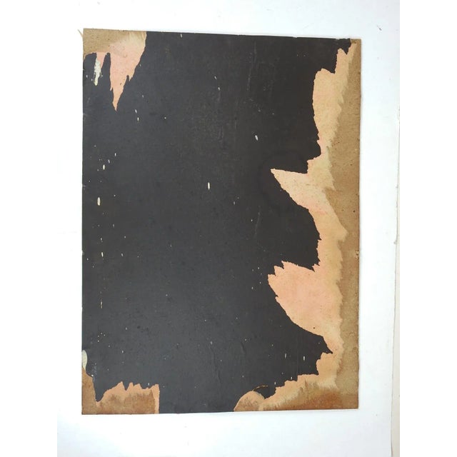 Textile Vintage Creekside Landscape Painting With Pink Flowering Tree For Sale - Image 7 of 7