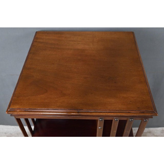 20th Century Mahogany Revolving Bookshelf, England For Sale - Image 5 of 18