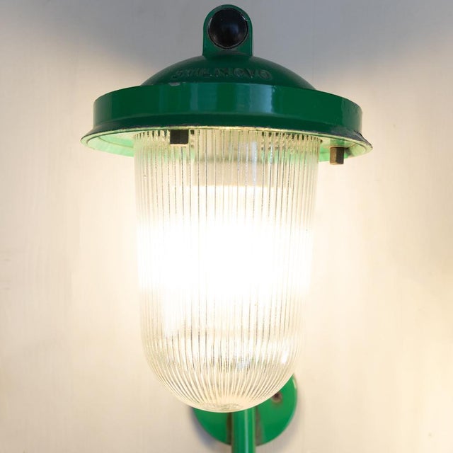 Artemide Green Metal Sconces from Artemide, 1970s, Set of 2 For Sale - Image 4 of 12