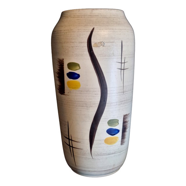 Mid-Century German Ceramic Vase, 1950s For Sale
