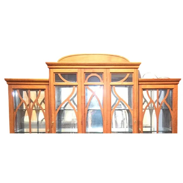 2000 - 2009 Davide Rocchi Four Door Cherry Wood Breakfront Made in Florence - 85" W X 79" H For Sale - Image 5 of 9