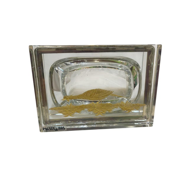 Mid 20th Century Murano Glass Box With Gold Pheasant For Sale - Image 5 of 5