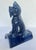 Vintage Cobalt Blue Chinese Ceramic Roof Tile Figurines - Set of 4 For Sale - Image 13 of 18
