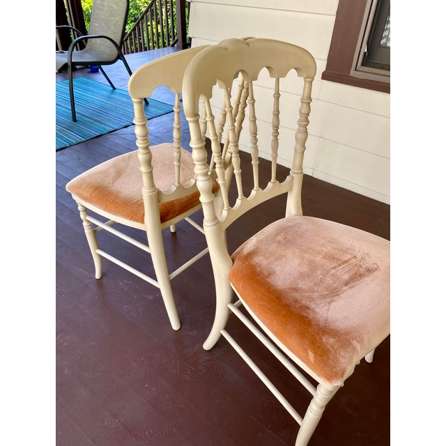 French Provincial Grange French Provincial Chairs - Set of 2 For Sale - Image 3 of 12