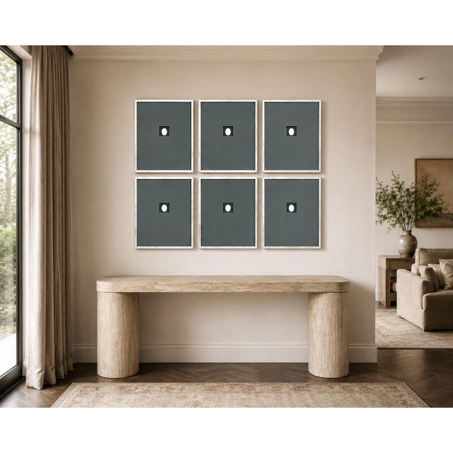 Set of 6 Italian Plaster Intaglios Wall Art Frames and Matted For Sale In New York - Image 6 of 6